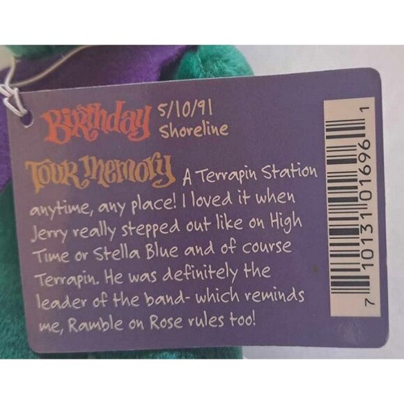 Limited Edition Grateful Dead Beanie Stagger Lee Bear Plush Doll Collectible NWT - Picture 2 of 3